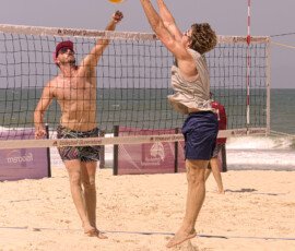 Beach Volleyball Action