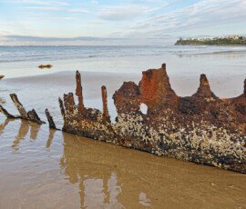 Ship Wreck on Dicky Beach